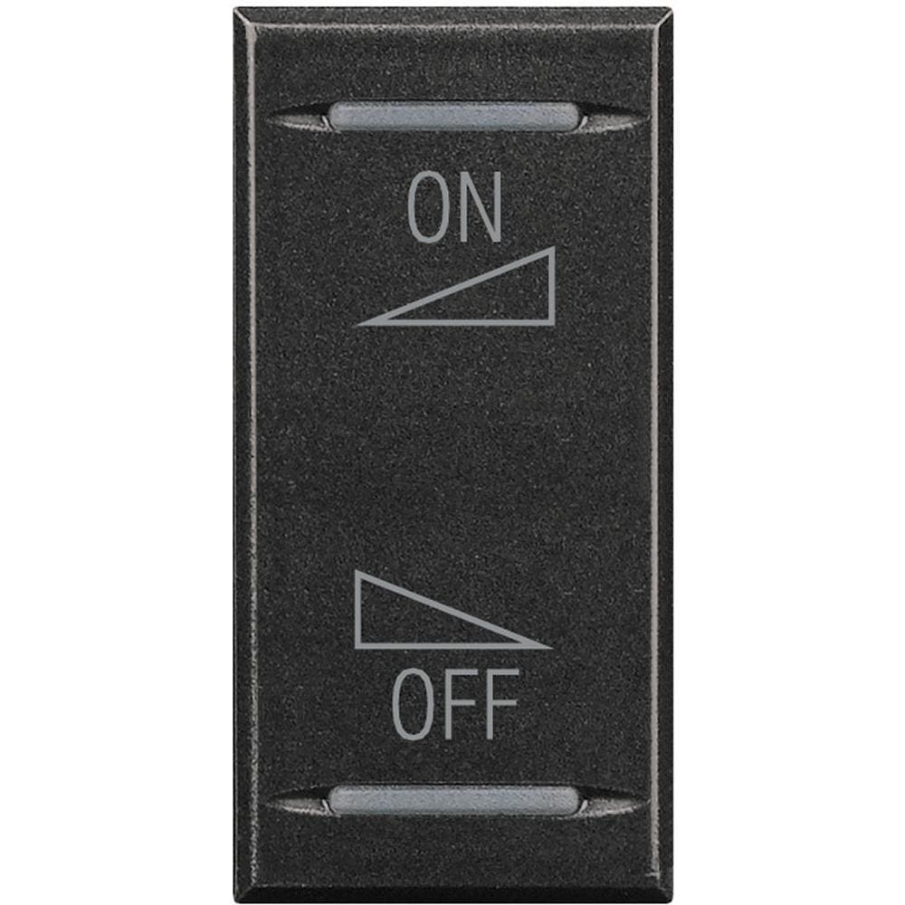BTICINO - Embellecedor Axolute MyHOME - difusión de sonido regulación ON/OFF - 1 módulo - Antracita