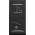 BTICINO - Embellecedor Axolute MyHOME - difusión de sonido regulación ON/OFF - 1 módulo - Antracita