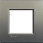 BTICINO - Placa embellecedora Livinglight de color Avenue - 2 módulos