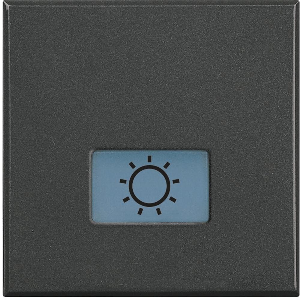 BTICINO - Tecla Axolute «Luz» - 2 módulos - Antracita