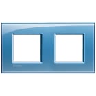 BTICINO - Placa embellecedora Livinglight de color Azul Deep - 2 x 2 módulos