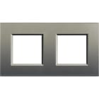 BTICINO - Placa embellecedora Livinglight de color Avenue - 2 x 2 módulos