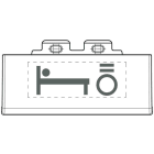 BTICINO - Kit de 50 lentes con símbolos iluminables - Tech