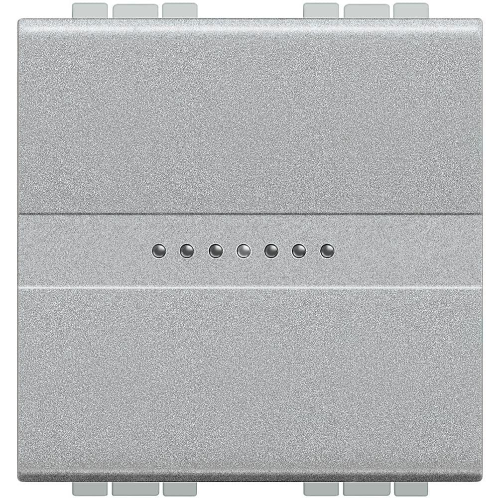 BTICINO - Cruzamiento axial Livinglight iluminable 16 AX-250 V~ - borne a tornillo - 2 módulos - Tech