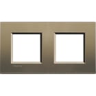 BTICINO - Placa embellecedora Livinglight de color Square - 2 x 2 módulos