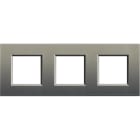 BTICINO - Placa embellecedora Livinglight de color Avenue - 2 x 3 módulos