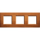 BTICINO - Placa embellecedora Livinglight de color Cerezo Americano - 2 x 3 módulos
