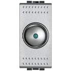 BTICINO - Regulador rotativo Livinglight con conmutador incorporado - 60-500 W RL - 1 módulo - Tech