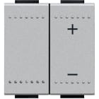 BTICINO - Regulador por pulsación Livinglight - 30-600 W RL - 2 módulos - Tech