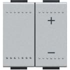 BTICINO - Regulador por pulsación - 3-400 W Universal - 2 módulos - Tech
