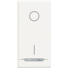 BTICINO - Interruptor bipolar Axolute iluminable - 16A - 1 módulo - Blanco