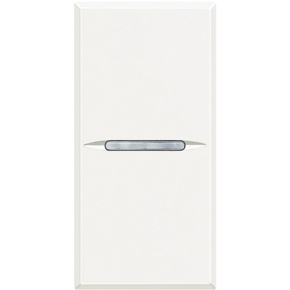 BTICINO - Cruzamiento axial Axolute iluminable 16 AX-250 V~ - borne a tornillo - 1 módulo - Blanco
