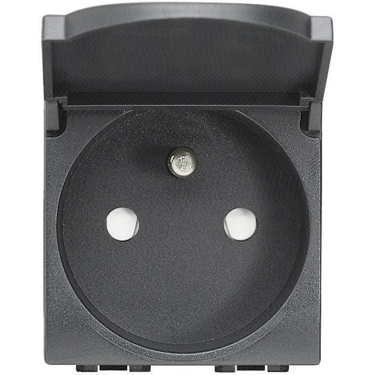 BTICINO - Base francesa 2P+T tapa Livinglight antracita