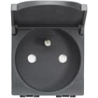 BTICINO - Base francesa 2P+T tapa Livinglight antracita