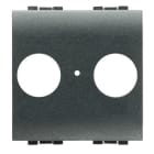 BTICINO - Frontal TV/R-SAT universal Livinglight - Antracita - 2 módulos