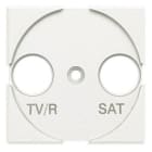 BTICINO - Frontal TV-R universal Axolute - Blanco - 2 módulos