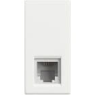 BTICINO - Base teléfono RJ11 Axolute - 4 contactos - Blanco - 1 módulo