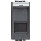 BTICINO - Base RJ45 Livinglight - Cat. 5e - UTP - 1 módulo - Antracita