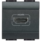 BTICINO - Base video HDMI - Livinglight - 2 módulos - Antracita