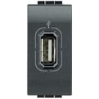 BTICINO - Base datos USB - Livinglight - 1 módulo - Antracita
