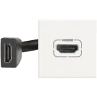 BTICINO - Base video HDMI - Axolute - 2 módulos - Blanco