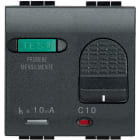 BTICINO - Interruptor automático magnetotérmico + diferencial Livinglight - 10A - 2 módulos - Antracita
