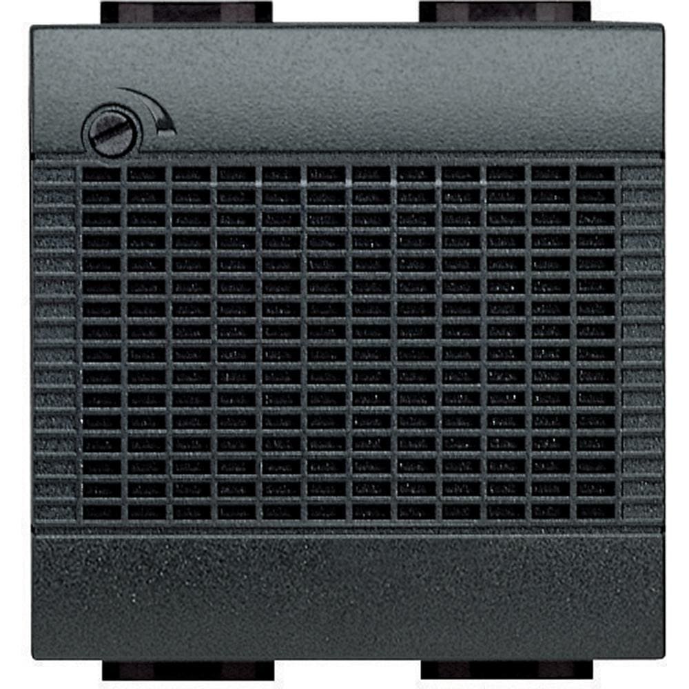 BTICINO - Sonería electrónica 3 melodías Livinglight - 12V - 2 módulos - Antracita
