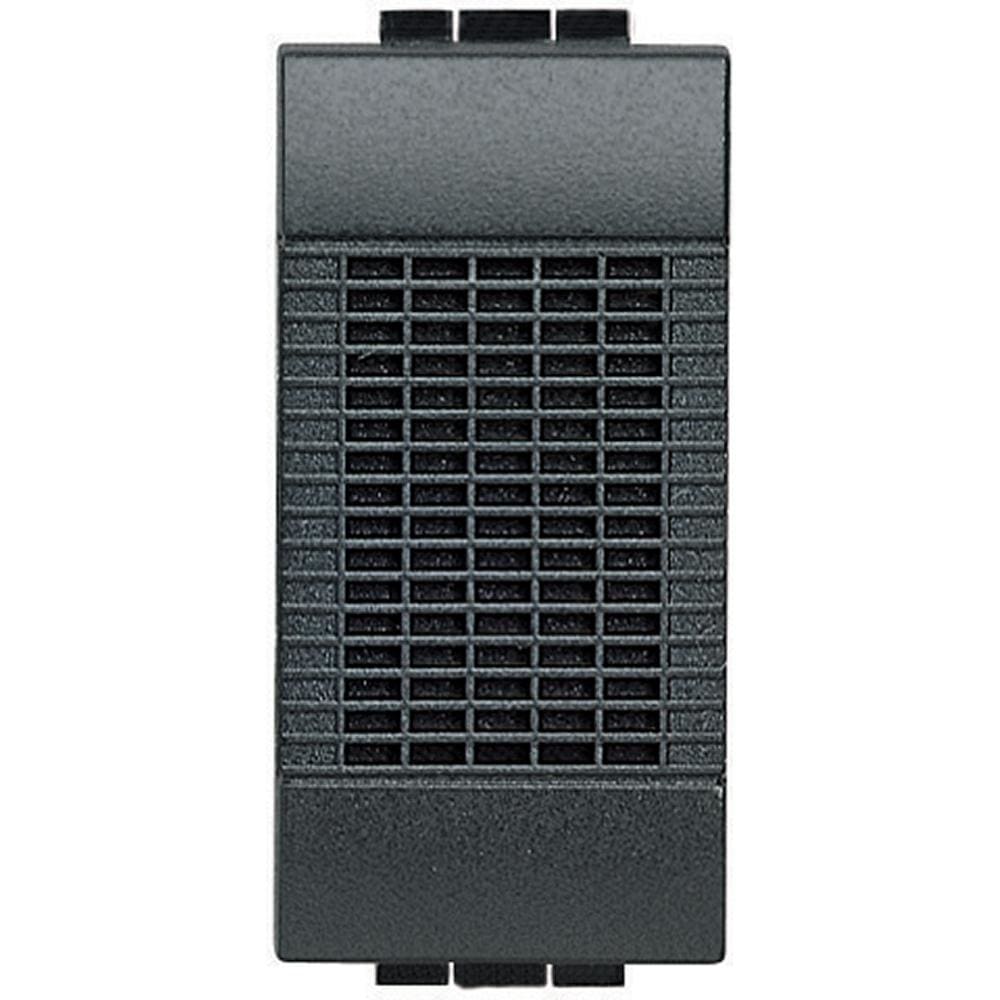 BTICINO - Zumbador Livinglight - 8VA 230 Vca - 75dB - 1 módulo - Antracita
