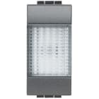 BTICINO - Señalizador luminoso Livinglight - difusor transparente - Antracita - 1 módulo