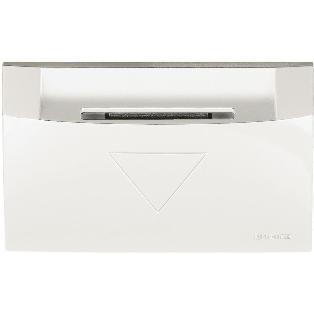 BTICINO - Embellecedor interruptor de tarjeta Axolute - 2 módulos - Blanco