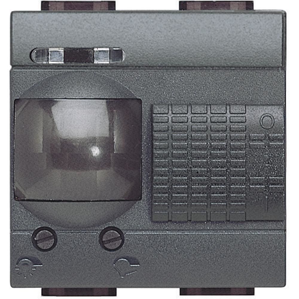 BTICINO - Detector de 3 hilos con neutro con exclusión Livinglight - 2 módulos - Antracita