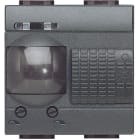 BTICINO - Detector de 3 hilos con neutro con exclusión Livinglight - 2 módulos - Antracita