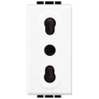 BTICINO - Base 2P+T Livinglight - estándar italiano - conexión por tornillos - Blanco - 1 módulo