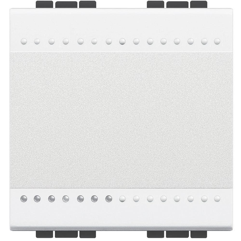 BTICINO - Cruzamiento Livinglight 16 AX-250 V~ - borne a tornillo - 2 módulos - Blanco