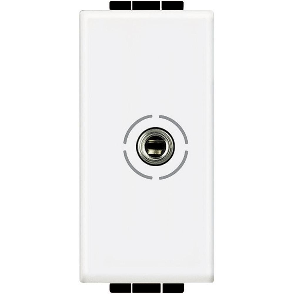 BTICINO - Base audio jack de 3,5mm - Livinglight - 1 módulo - Blanco