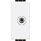 BTICINO - Base audio jack de 3,5mm - Livinglight - 1 módulo - Blanco