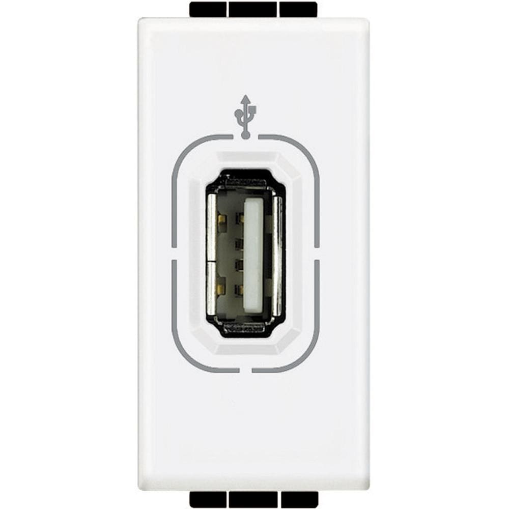 BTICINO - Base datos USB - Livinglight - 1 módulo - Blanco