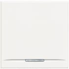 BTICINO - Tecla Axolute MyHOME - neutro tipo pulsador - 2 módulos- Blanco