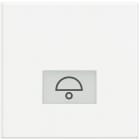 BTICINO - Tecla Axolute «Timbre» - 2 módulos - Blanco