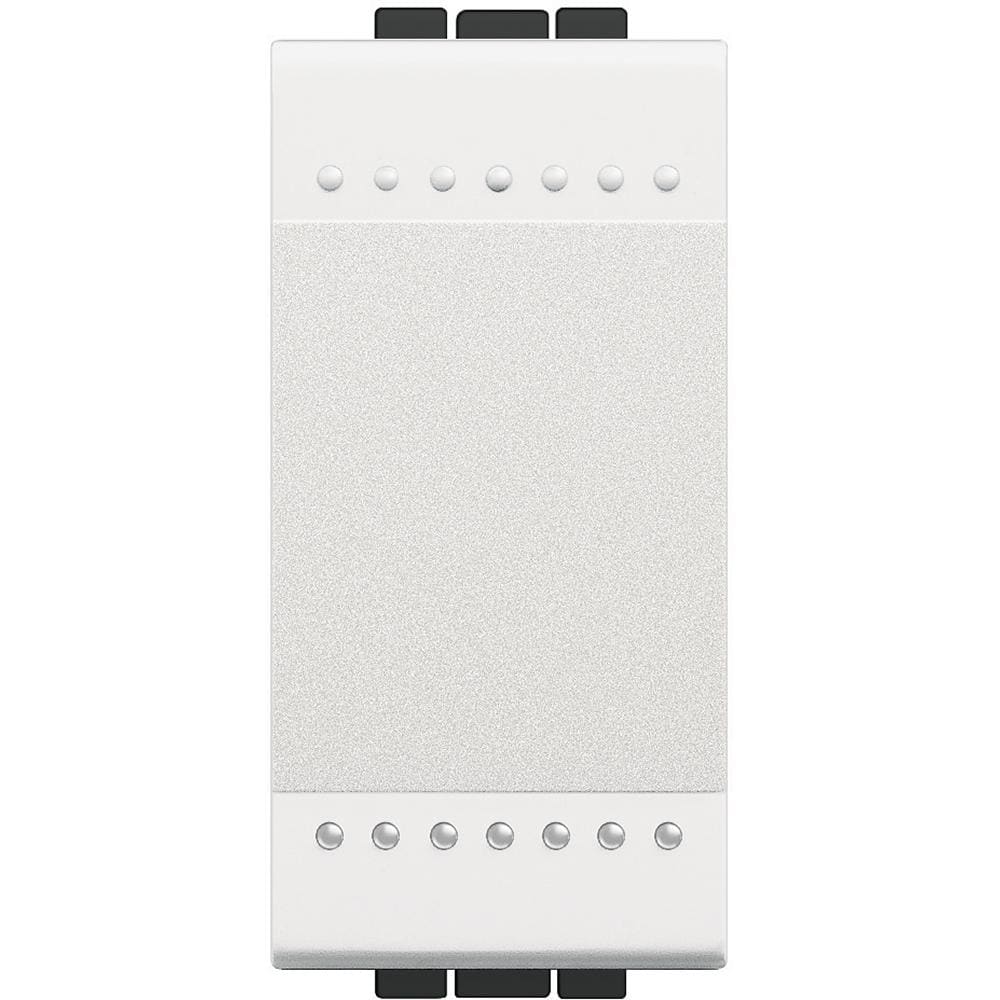 BTICINO - Pulsador luminoso Livinglight 10A - 250 V~ - borne auto - 1 módulo - Blanco