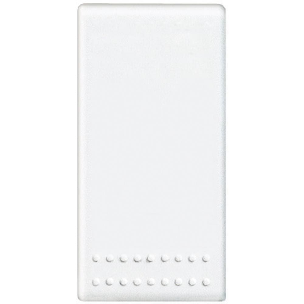 BTICINO - Pulsador luminoso doble Livinglight NA/NC - 10A - 250 V~- borne auto - 1 módulo - Blanco