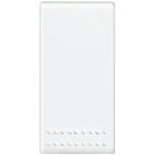 BTICINO - Pulsador luminoso doble Livinglight NA/NC - 10A - 250 V~- borne auto - 1 módulo - Blanco