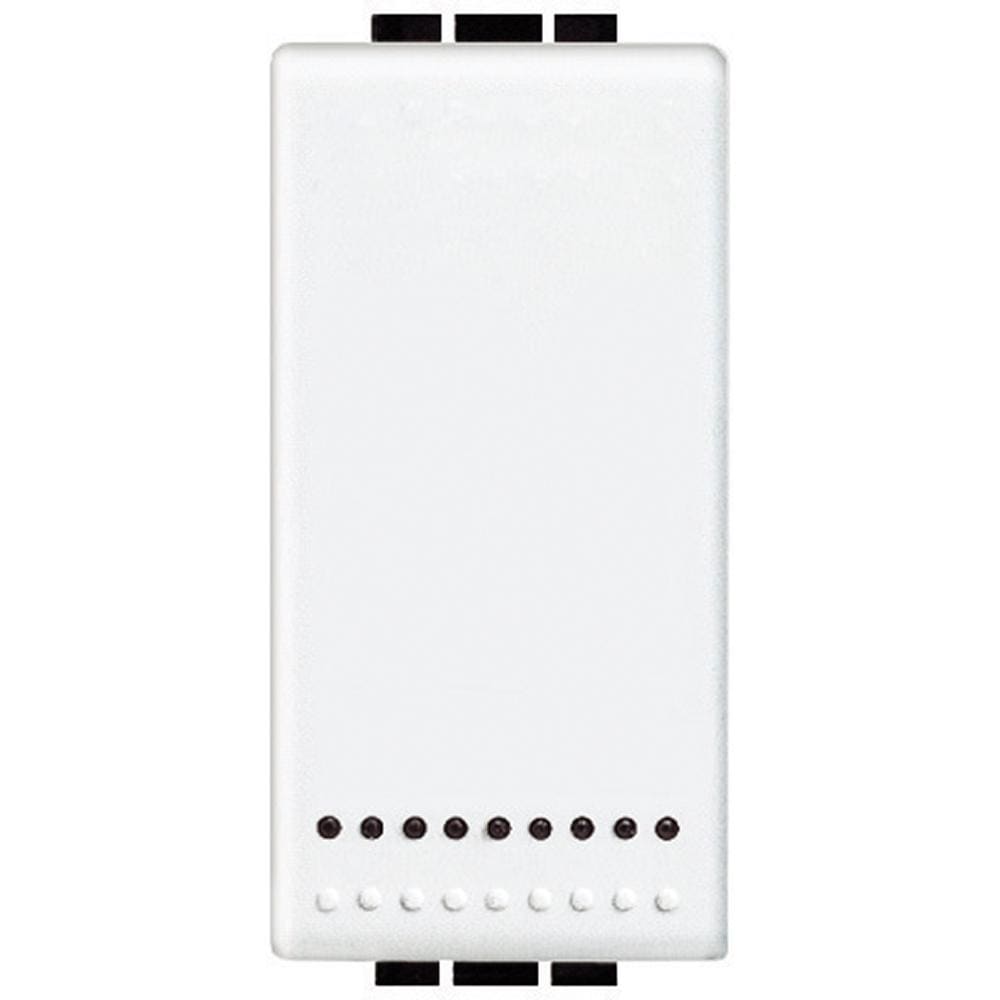 BTICINO - Pulsador bipolar luminoso Livinglight 10A - 250 V~ - 1 módulo - Blanco