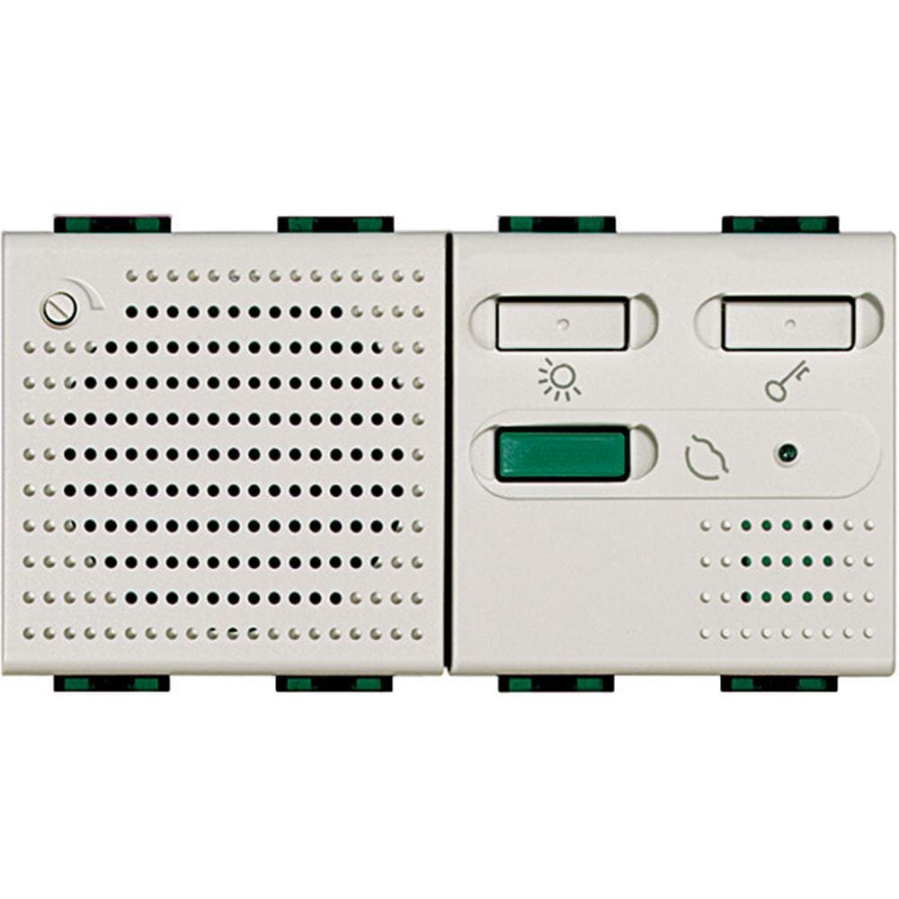 BTICINO - Sonería electrónica 3 melodías Livinglight - 12V - 2 módulos - Blanco