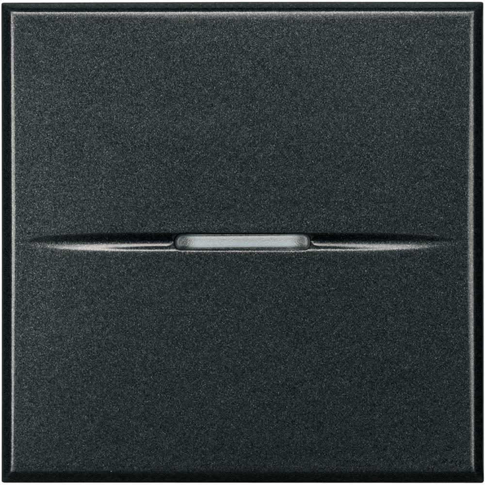 BTICINO - Cruzamiento axial Axolute iluminable 16 AX-250 V~ - borne a tornillo - 2 módulos - Antracita