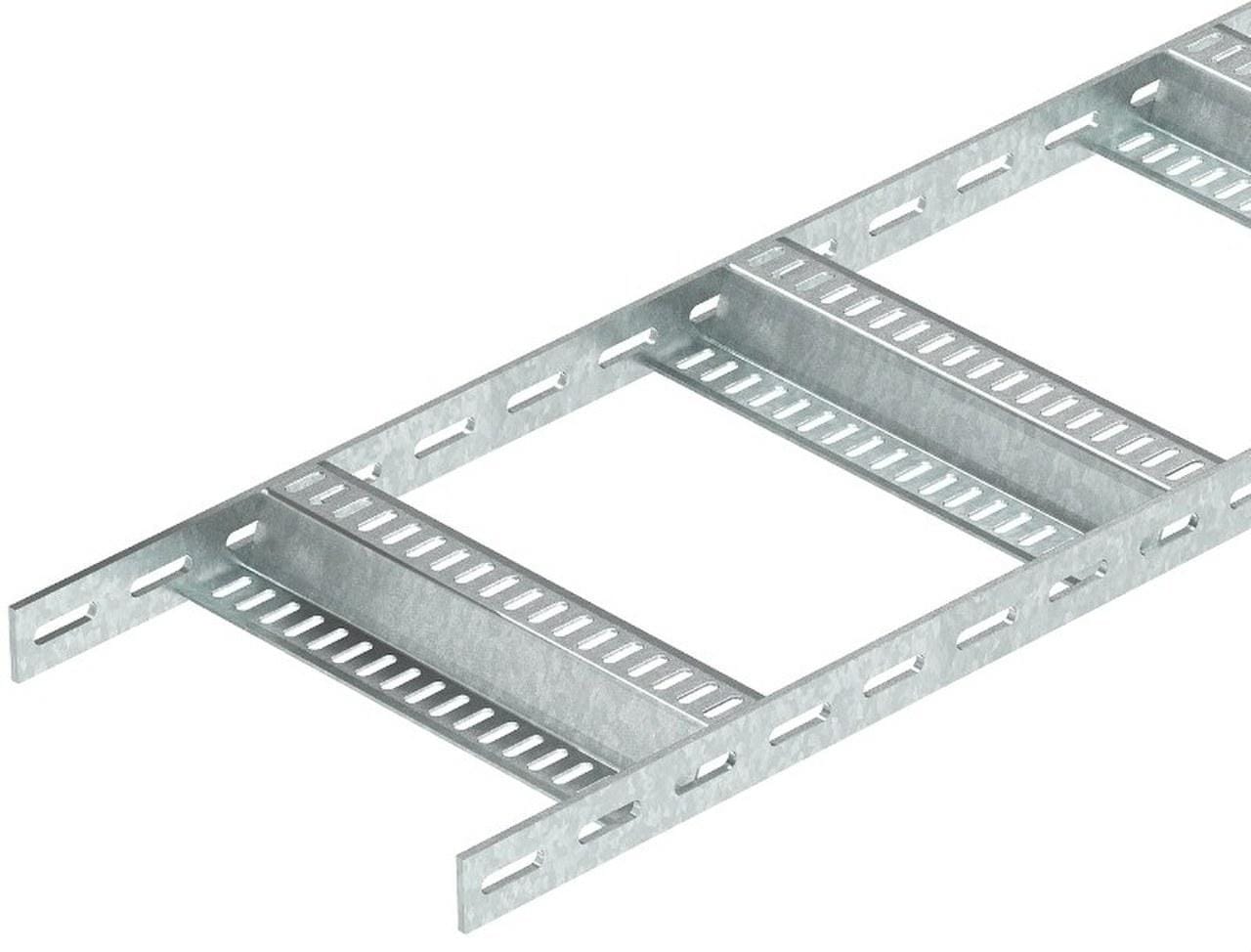 OBO BETTERMANN - Bandeja escalera perforada con peldaño 40x100x3000 galvanizado acero