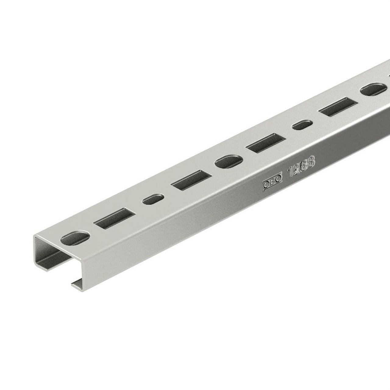 OBO BETTERMANN - Perfil perforado 1268L 2 módulos VA inoxidable
