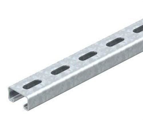 OBO BETTERMANN - Perfil perforado con ancho de ranura 22mm 2000x41x21 acero inoxidable 1.4301, A2, 1.4301