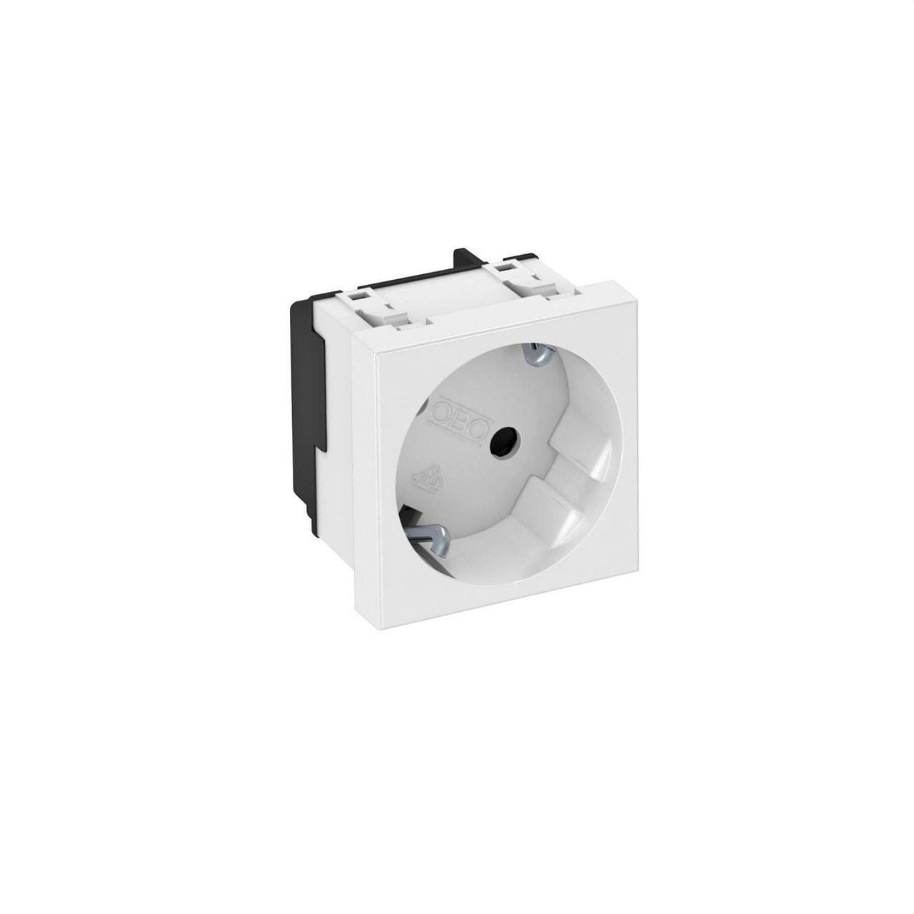 OBO BETTERMANN - Toma eléctrica simple 33° conexión a tierra STD-D3S RW1