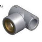 NIRON - Te rosca H ISO BSP NIRON PREMIUM 25x1/2" PPR soldar socket latón estándar gris RA7050